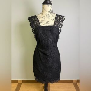 For love&lemons lace open back Dress NWT Size L